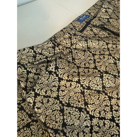 Old Navy Pixie Midrise Gold & Black Brocade Dress Pants Plus Size 20 HolidayWear - Picture 5 of 10